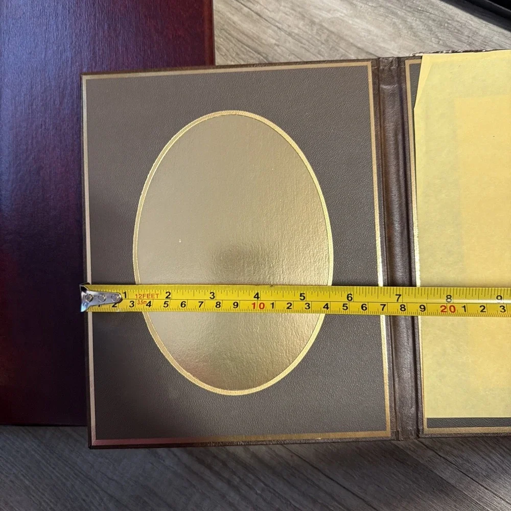 Lot Of 5 Vintage In Box Art Leather Folio For Photo Display Very Nice Multicolor